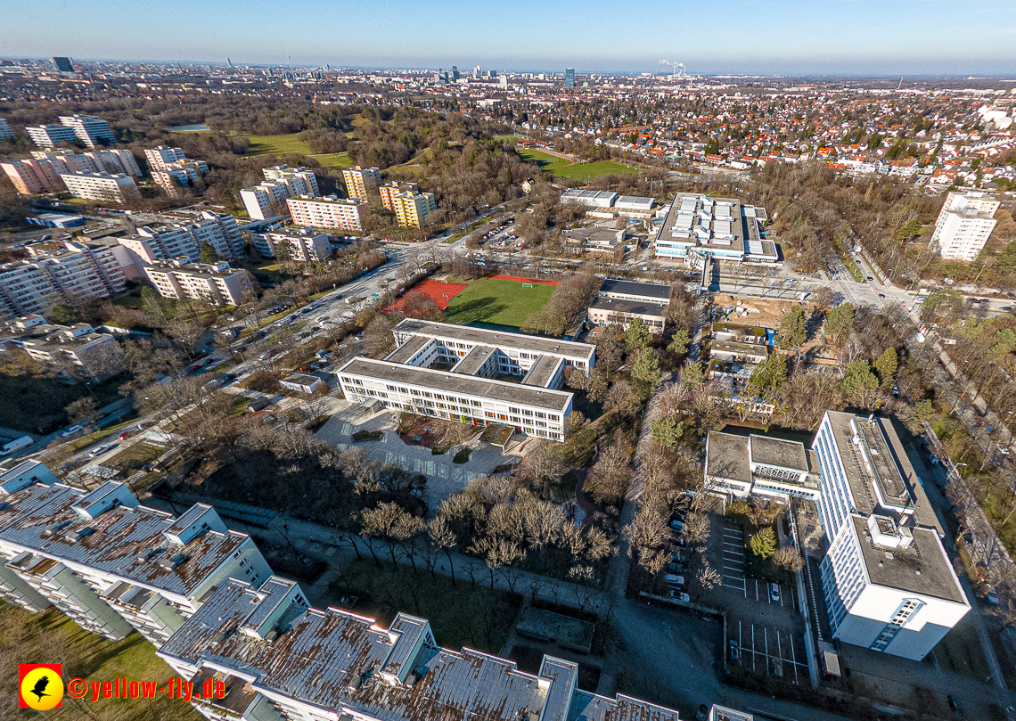 07.02.2023 - Luftbilder vom Haus für Kinder Mütterberatung in Neuperlache